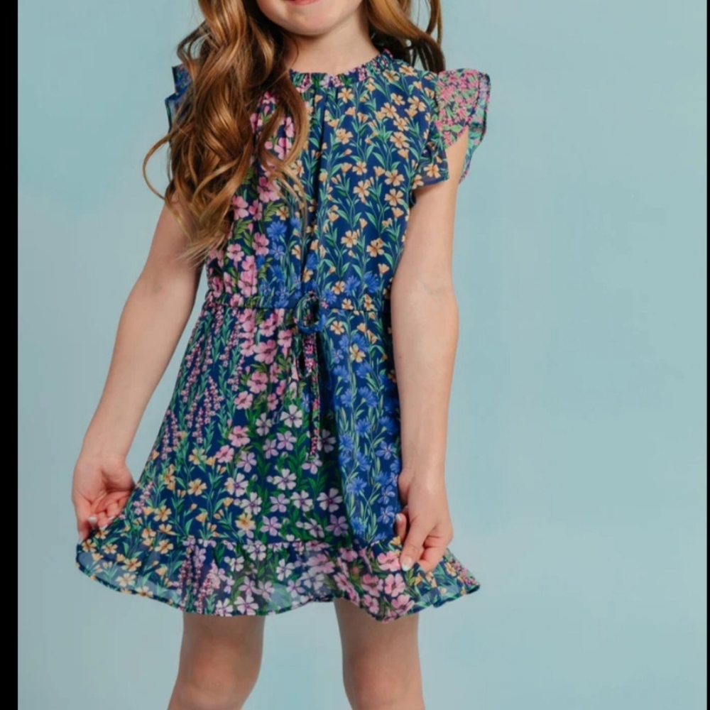 Rachel Parcell Floral Blue Dress